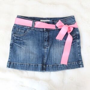 Y2K Smart Set Dark Wash Denim Mini Skirt – Size 1